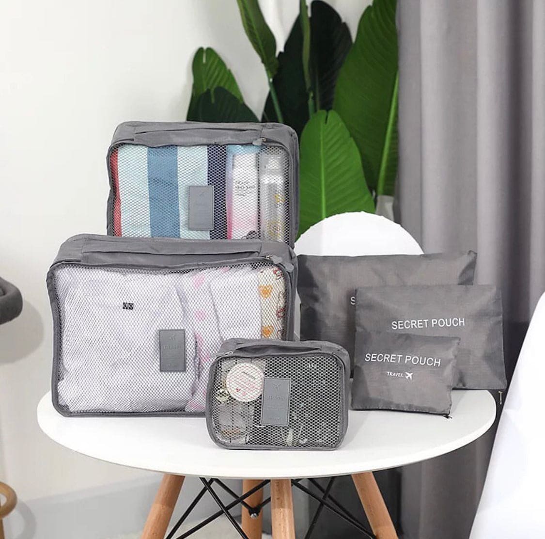 6 Pcs Travel Storage Bag, Clothes Tidy Organizer, Wardrobe Suitcase Pouch Travel Organizer, Shoe Packing Cube Bag, Secret Pouch Bag 6 Pcs Travel Storage Bag, Clothes Tidy Organizer, Wardrobe Suitcase Pouch Travel Organizer, Shoe Packing Cube Bag, Secret Pouch Bag